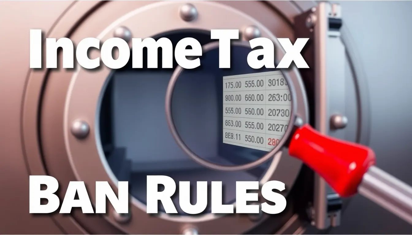 Income Tax Bank Rules