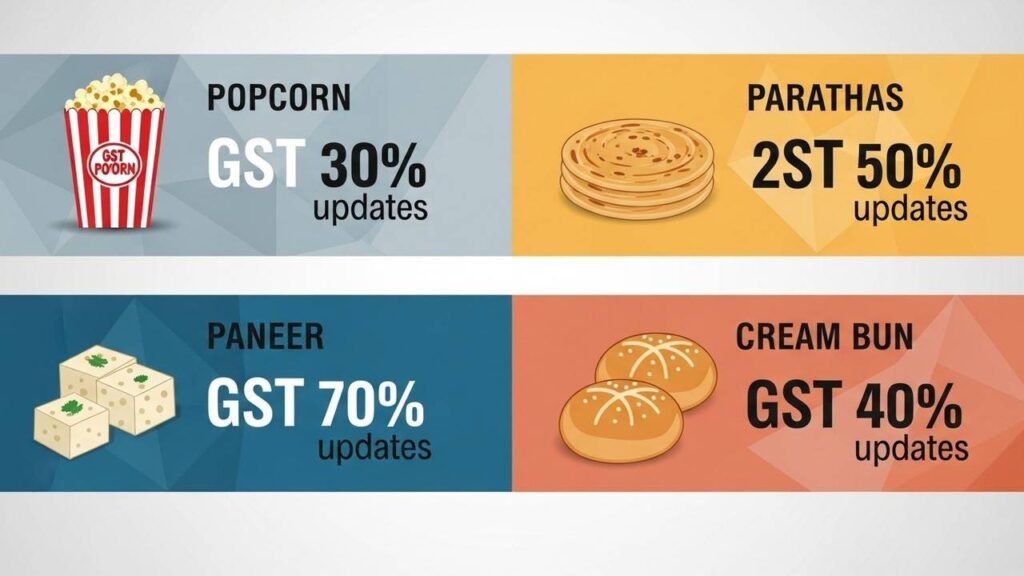 GST on Food Items: Popcorn, Paratha, Paneer & Cream Buns - Clarity Achieved!