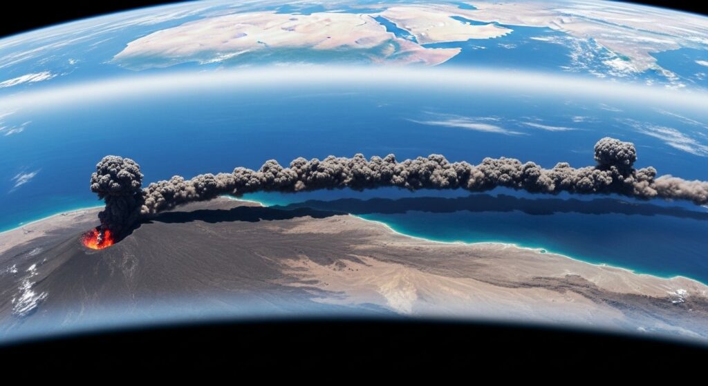 Hauli Gubbi Eruption: 12,000-Year Dormancy Ends, Disrupts Indian Airlines