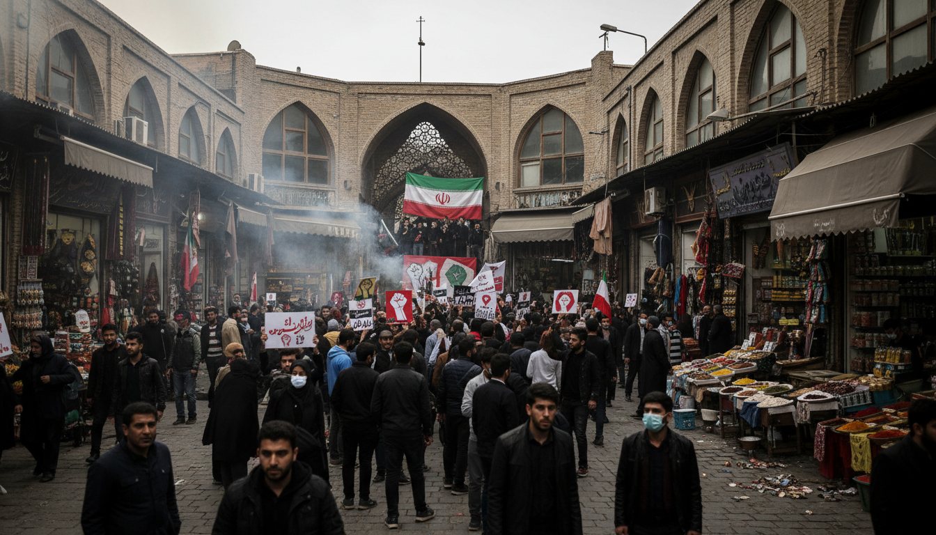 Tehran Grand Bazaar protests : Tehran Uprising: Grand Bazaar Protests Enter 10th Day as Economy Collapses