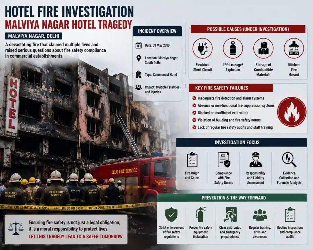 Malviya Nagar Tragedy: Comprehensive Hotel Fire Investigation Update